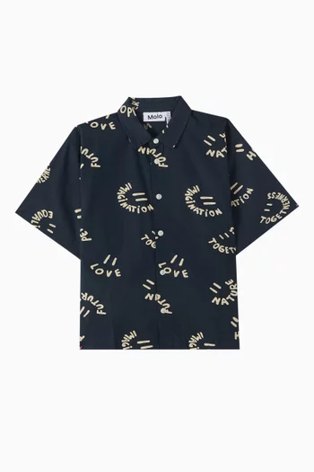 Richie Smile Shirt in Organic Cotton