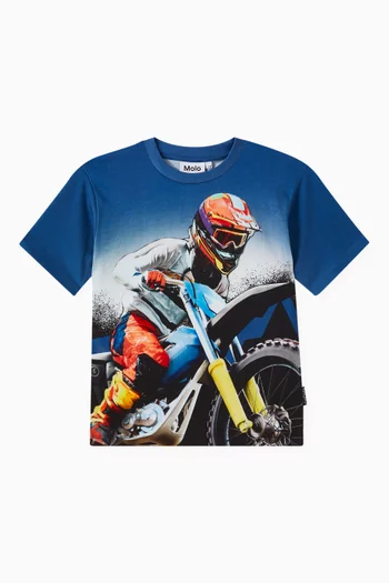 Graphic Print T-Shirt in Cotton