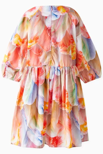 فستان سييرا بنقشة زهور قطن