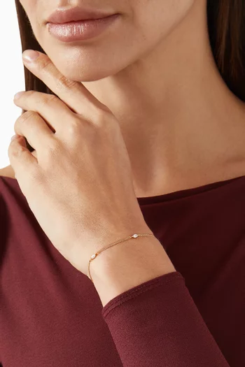 Navette Crystal Bracelet in 18kt Gold-plated Silver
