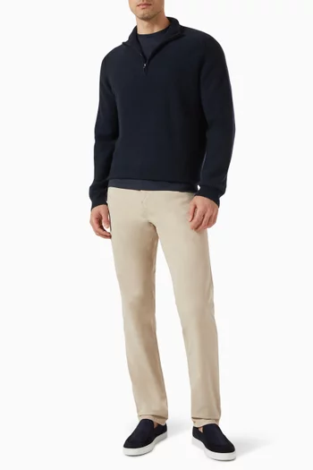 Quarter-zip Sweater in Cashmere