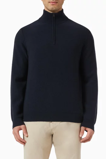 Quarter-zip Sweater in Cashmere