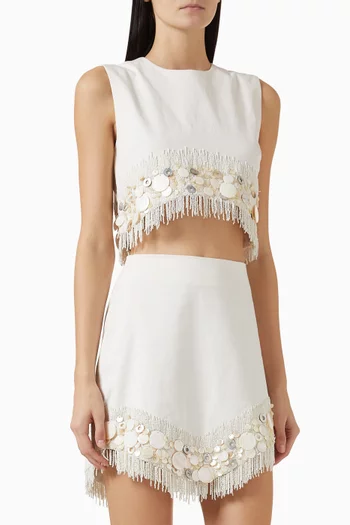 Antonella Shell Crop Top