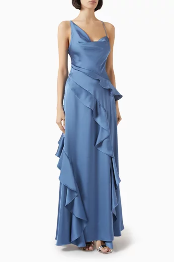 Sara Charm Gown in Satin