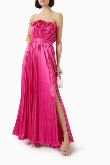 Arora Gown in Plissé