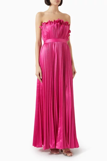 Arora Gown in Plissé