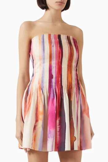 Gina Pintuck Mini Dress