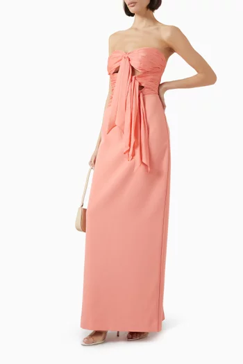 Diana Cutout Bow Maxi Dress
