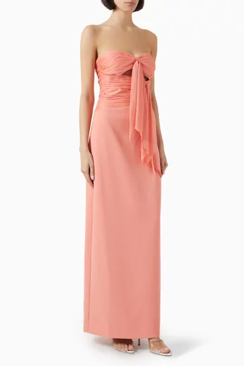Diana Cutout Bow Maxi Dress
