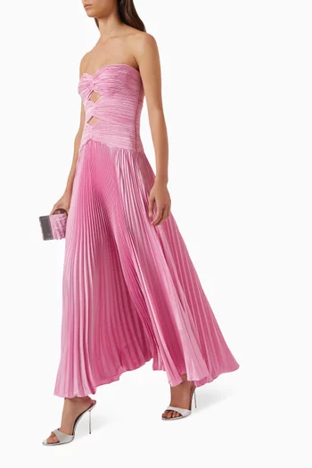 Carolynn Pleated Midi Dress