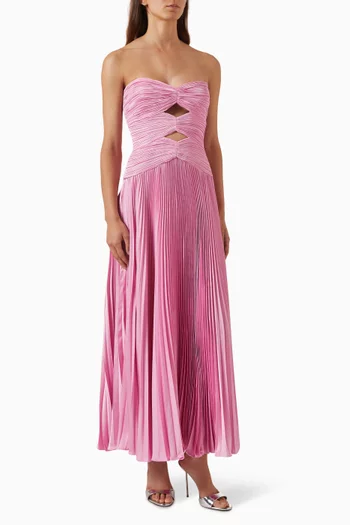 Carolynn Pleated Midi Dress