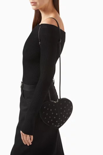 حقيبة كروس لو كور مرصعة بالكريستال شمواه