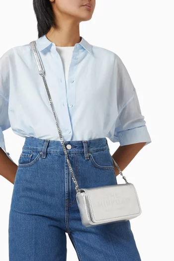 The Mini Crossbody Bag in Metallic Leather