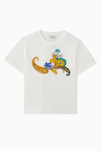 Paisley-print T-shirt in Cotton