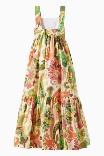 Paisley-print Dress in Cotton