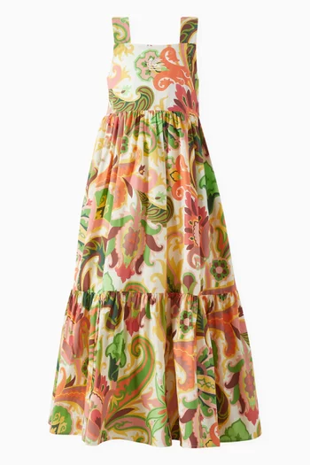 Paisley-print Dress in Cotton