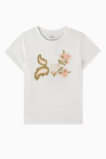 Paisley-print T-shirt in Cotton