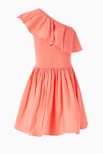 Chloey One-shoulder Midi Dress in Organic Cotton