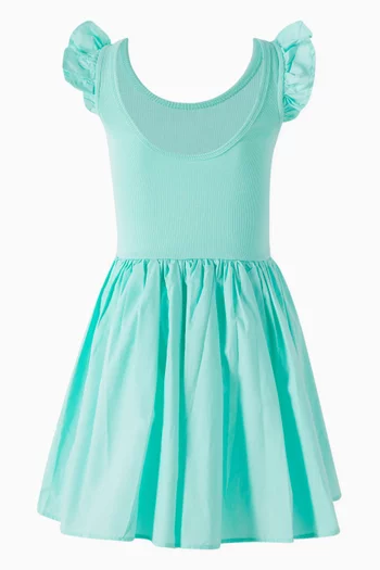 Cloudia Flared Midi Dress in Organic Cotton