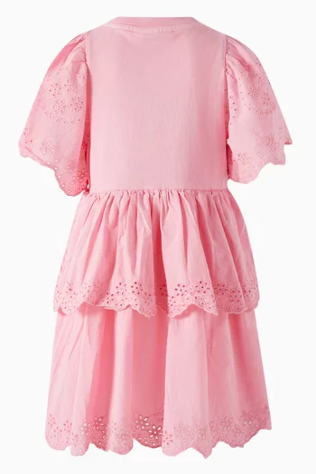 فستان سيليا بتطريزات إنجليزية قطن عضوي