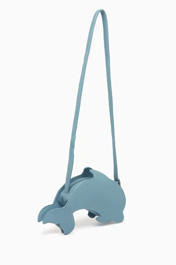 Dolphin Shoulder Bag in Faux Leather