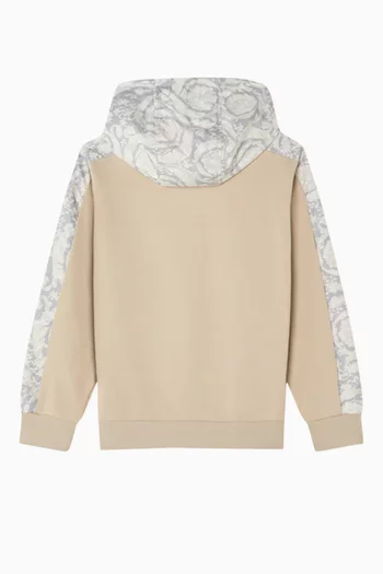 Barocco Baby Paneled Hoodie in Cotton