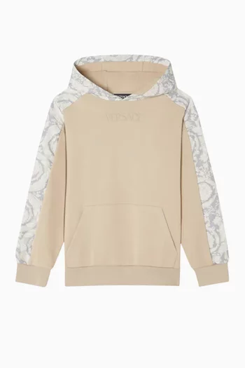 Barocco Baby Paneled Hoodie in Cotton