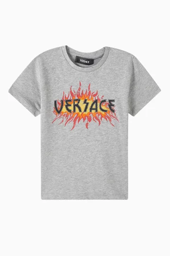 Graphic Print T-Shirt in Cotton