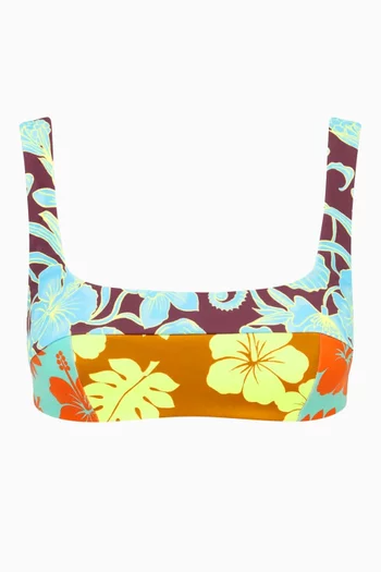 Poppy Sliced Bikini Top
