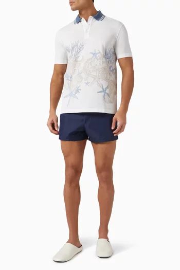 Greca Border Swim Shorts