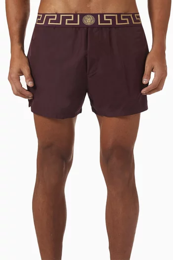 Greca Swim Shorts in Nylon