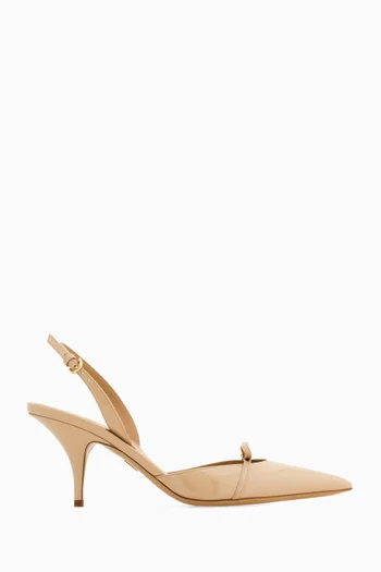 Mini Bow 70 Slingback Pumps in Patent Leather