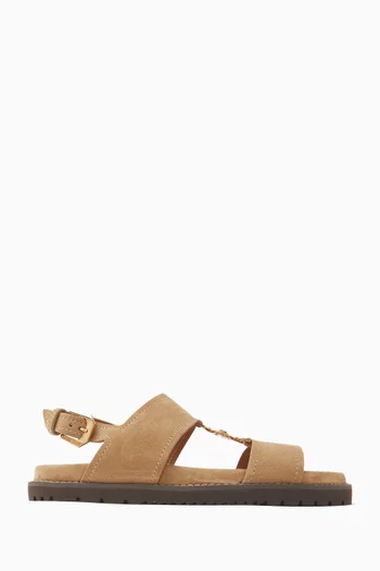 Medusa Sandals in Suede