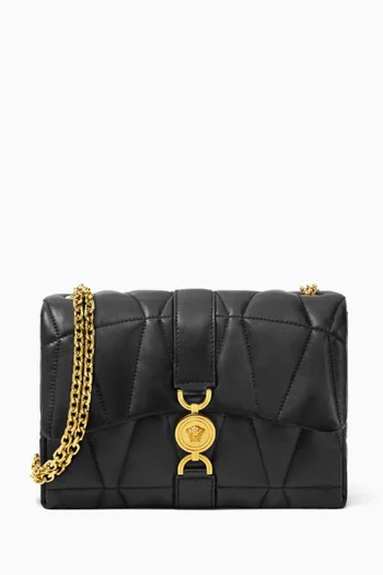 Kleio Quilted Shoulder Bag in Nappa Leather