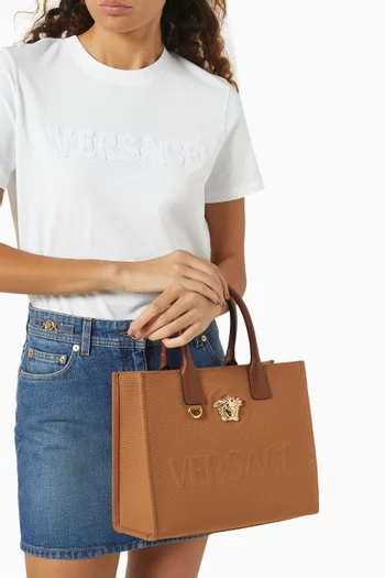 Small La Medusa Tote Bag in Canvas