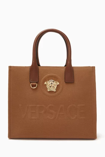 Small La Medusa Tote Bag in Canvas