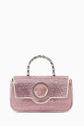 Mini La Medusa Bag in Crystal-embellished Nappa