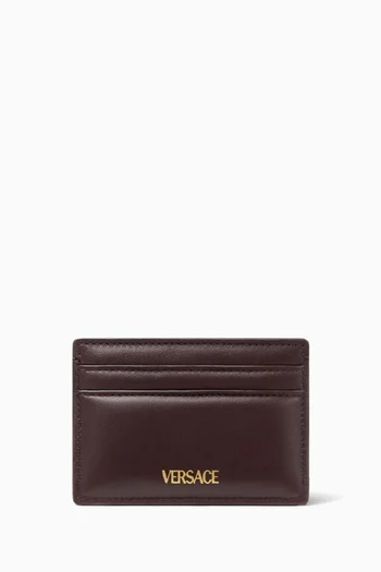 Medusa Biggie Card Holder in Leather