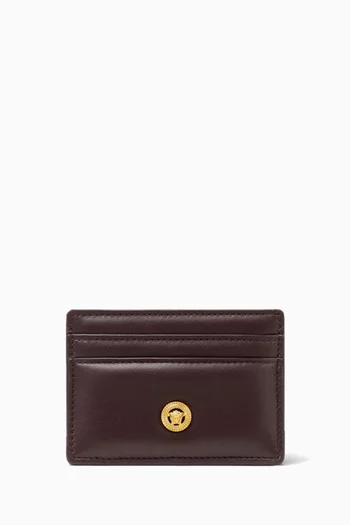 Medusa Biggie Card Holder in Leather