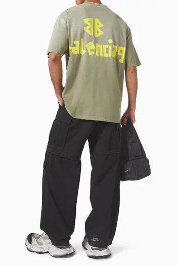 Tape Type Medium-fit T-shirt in Vintage-jersey