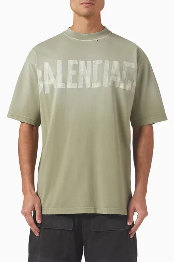 Tape Type Medium-fit T-shirt in Vintage-jersey