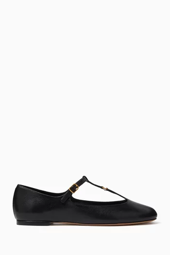 Marcie Ballet Flats in Leather