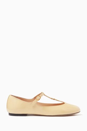 Marcie Ballerina Flats in Patent Leather