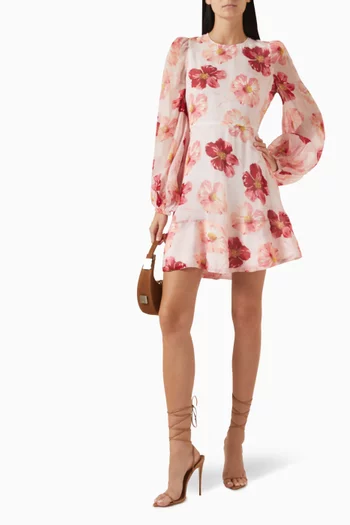 Organza Mini Dress in Viscose