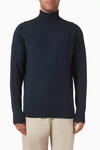 Roll-neck Jumper in Merino Wool