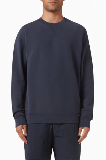 Sweatshirt in Cotton Loopback