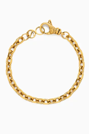 Cable Chain Bracelet in 18kt Gold-plated Stainless Steel