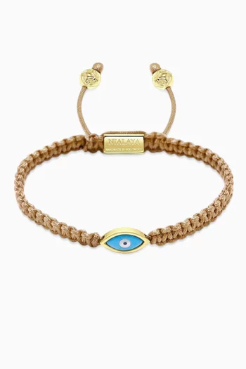 Evil Eye Bracelet in Gold-plated Stainless Steel