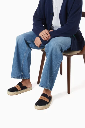 Espadrille Loafer Mules in Suede