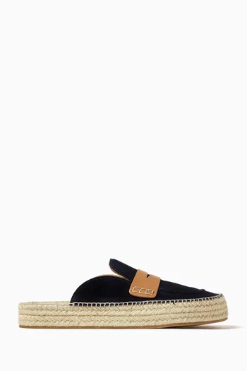 Espadrille Loafer Mules in Suede